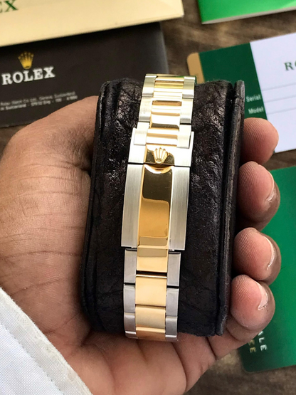 Gold Dial Chronograph Watch for Men – Classic Luxury