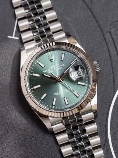 Luxury Green Dial Stainless Steel Watch – Premium Edition