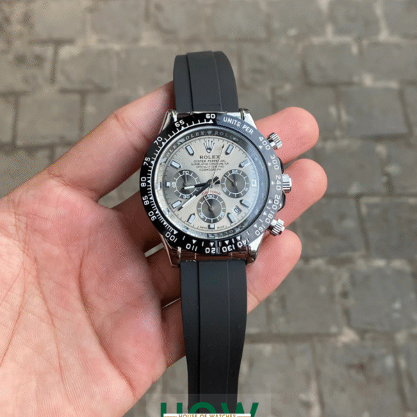 Grey Dial Chronograph Watch for Men – Stylish Luxury