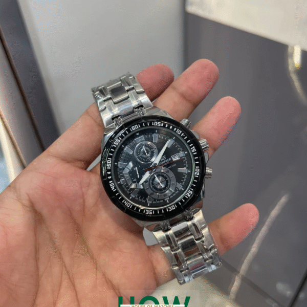Silver Chronograph Watch for Men – Stylish Stainless