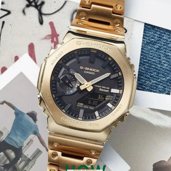 Black Steel Digital Watch for Men – Trendy Tough Look