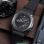 Black Metal Dial Digital Watch for Men – Rugged & Bold