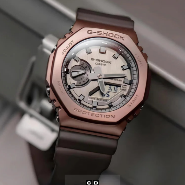 Brown Metal Dial Watch for Men – Stylish Classic Design