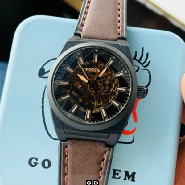 Black Leather Chronograph Watch for Men – Premium Classy