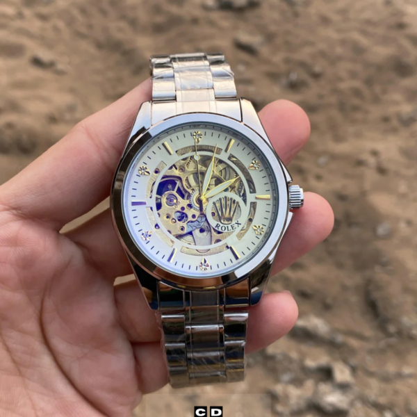 Silver Automatic Watch for Men – Elegant Premium