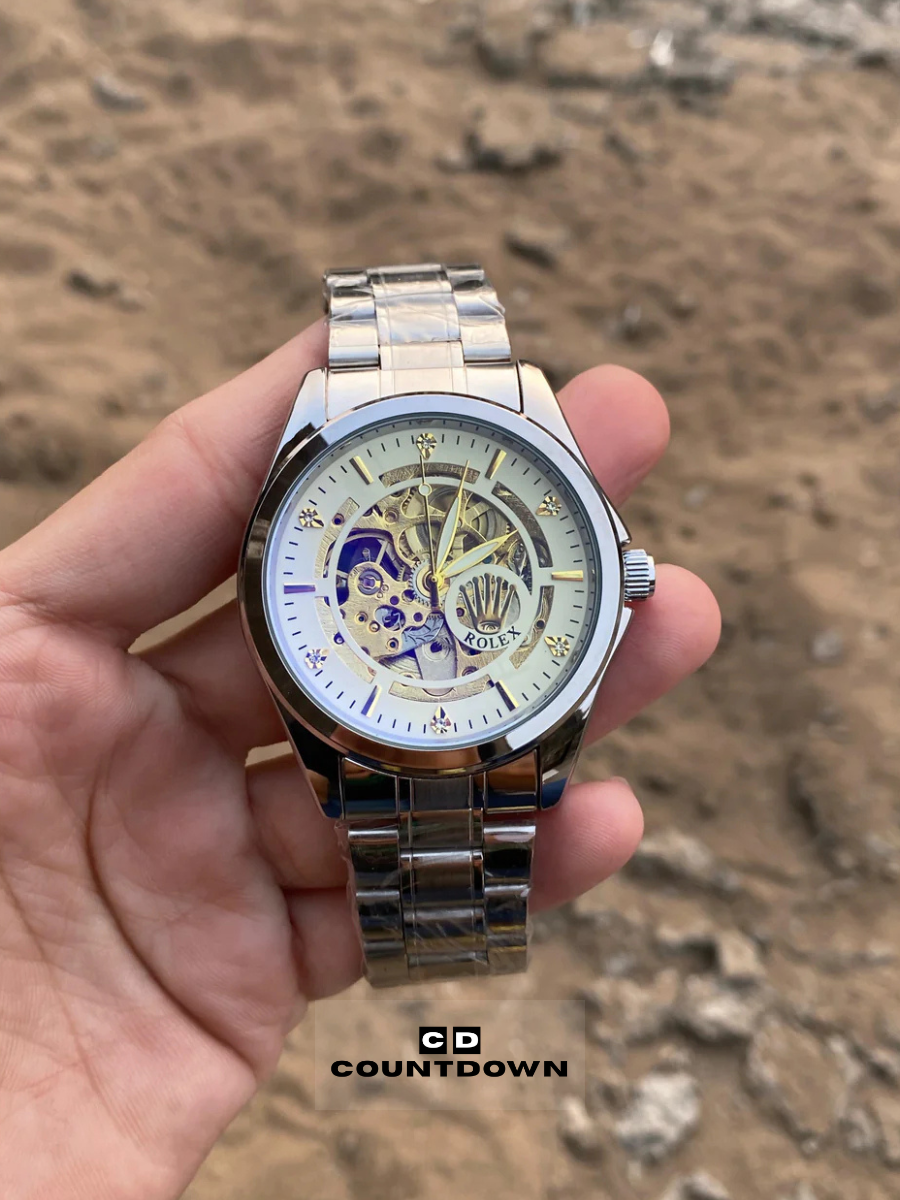 Image00001 Silver Automatic Watch for Men – Elegant Premium - Image 1