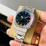 Silver Metal Digital Watch for Men – Rugged Premium