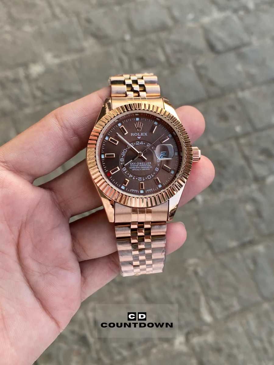 Image00001 Copper Dual Tone Watch for Men – Royal Luxury Look - Image 1