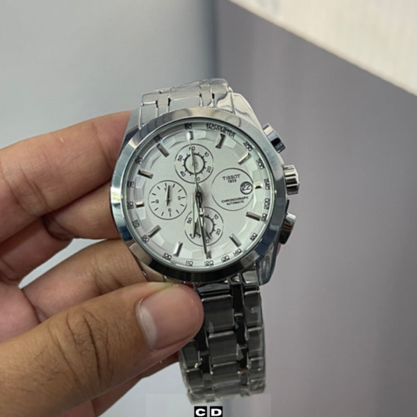 Silver Dial Chronograph Watch for Men – Classy Premium