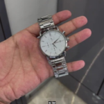 Silver Chronograph Watch for Men – Elegant Stylish