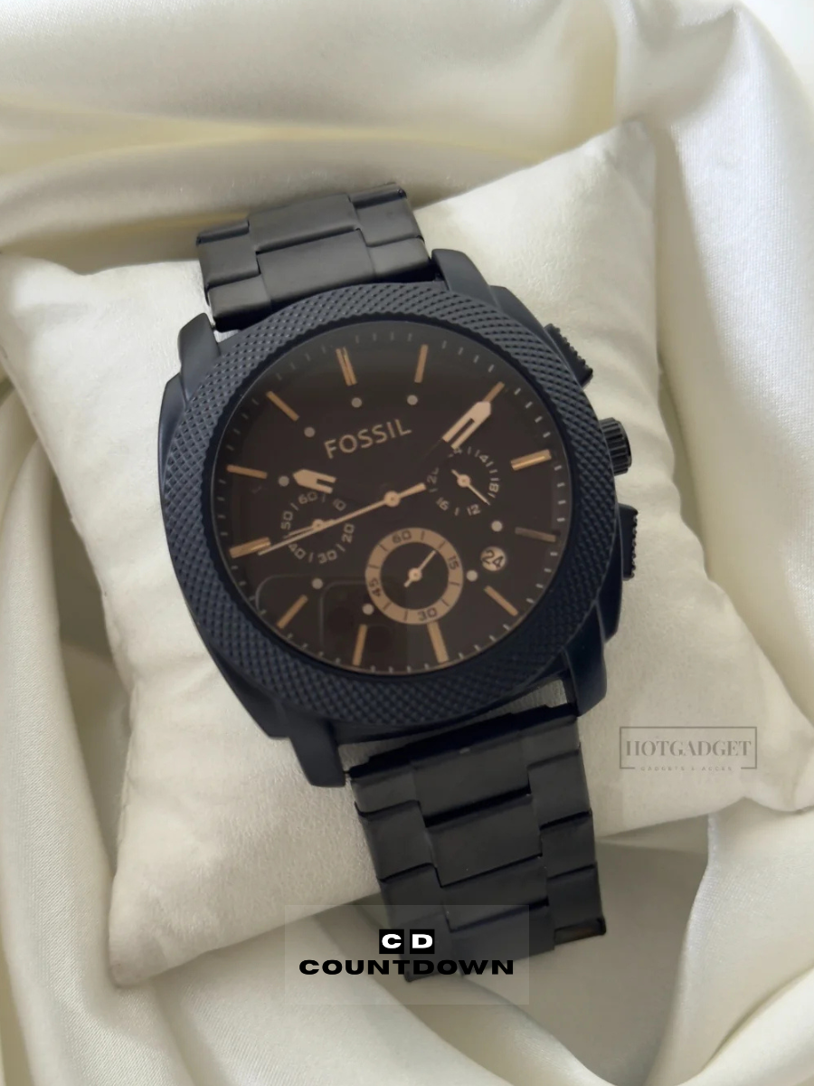 Image00001 Black Chronograph Watch for Men – Sleek Modern Design - Image 1