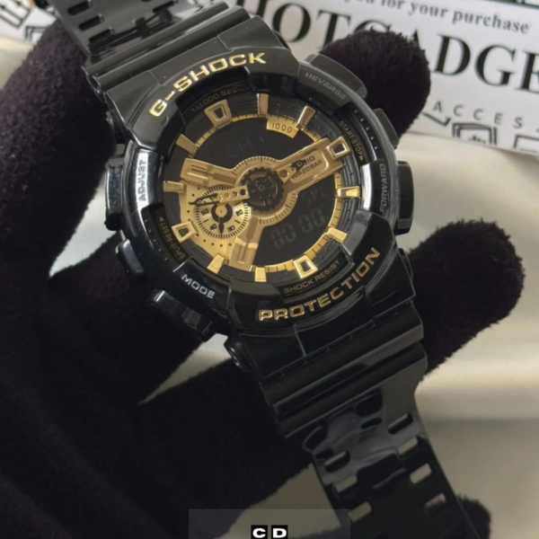 Black & Gold Sport Watch for Men – Rugged Street Style