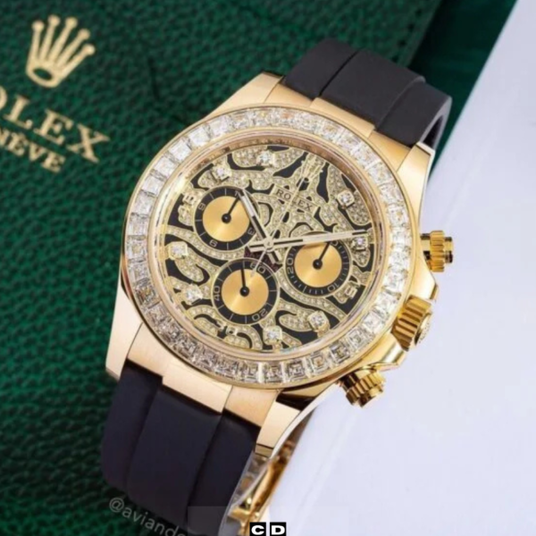 Gold Tiger Dial Chronograph Watch for Men – Luxury Limited