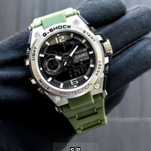 Green Military Digital Watch for Men – Bold Army Style