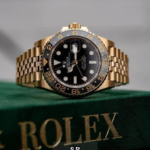 Black & Golden GMT Watch for Men – Luxury Travel Edition