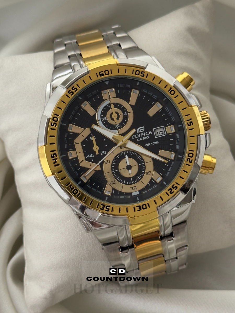 Image00002 Black Chronograph Watch for Men – Trendy Premium Design - Image 1