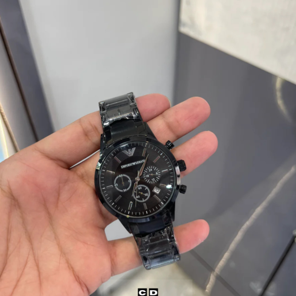 Black Dial Chronograph Watch for Men – Classy Formal