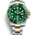 Green Dial Gold Watch for Men – Luxury Diver Style