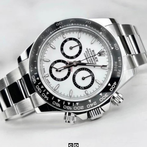 Silver Chronograph Watch for Men – Luxury Racer Style