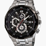 Silver & Black Chronograph Watch for Men – Premium Look