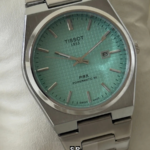 Blue And Silver Stainless Steel Strapes Date Dial Watch For Men