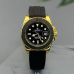 Premium Black Dial Sports Watch – Gold Case Edition