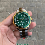 7A Luxury Green Dial Stainless Steel Watch – Premium Edition