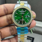 Luxury Branded Green Dial - 7A Watch Diamond Men watch