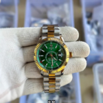 Stainless Steel Green Dial & Jubli Chain Strap - Green Dial Watch