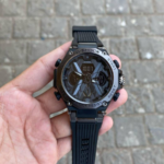 Men’s Shock-Resistant Sports Watch with Black Dial & Rugged Strap