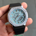 Men’s Analog-Digital Sports Watch – Light Blue Accent