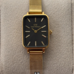 Luxury Greca Pattern Dial Stainless Steel Women's Watch