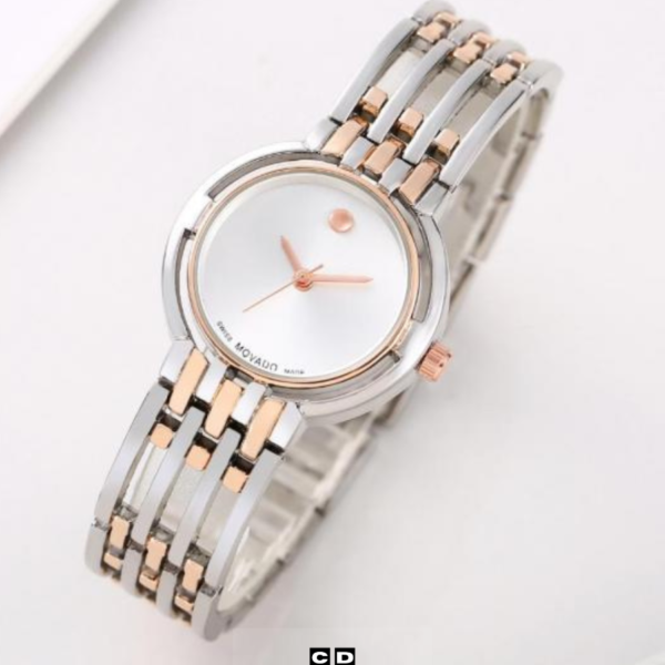 Minimalist Dial Stainless Steel Women's Watch