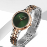 Luxury Snake-Style Copper Case Green Dial Women’s Watch