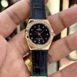 Classic Leather Strap Roman Dial Dress Watch