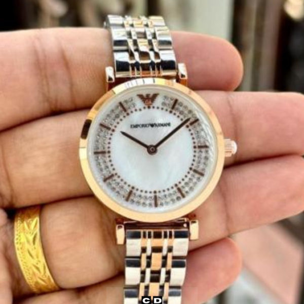 Minimalist Stainless Steel Grey Dial Women’s Watch