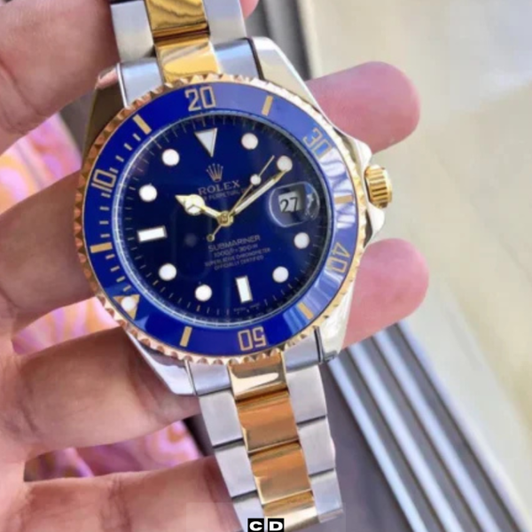 7A Luxury Blue Dial Stainless Steel Watch – Premium Edition