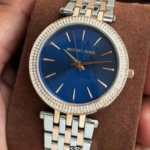 Luxury Two-Tone Copper Blue Dial Women’s Watch