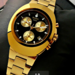 Classic Gold Stainless Steel Chronograph
