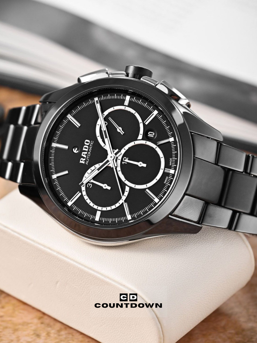Image00001 Premium Black Dial Silver-Tone Watch - Image 1
