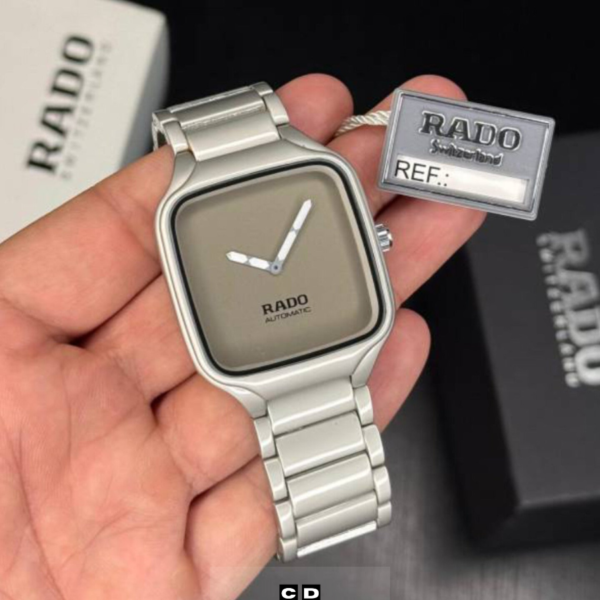 Premium Silver Grey Ceramic Timepiece