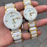 Premium Gold-Tone Black Dial Watch