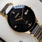 Premium Black Metal Strap Couple Watch