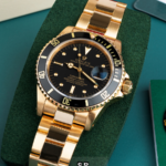 Luxury Gold Black Submarine Style Watch